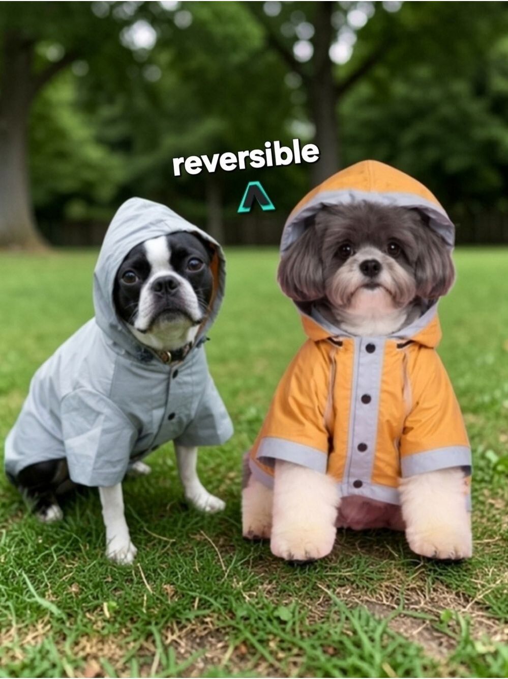 Dog Raincoat Large Reversible #DGC7